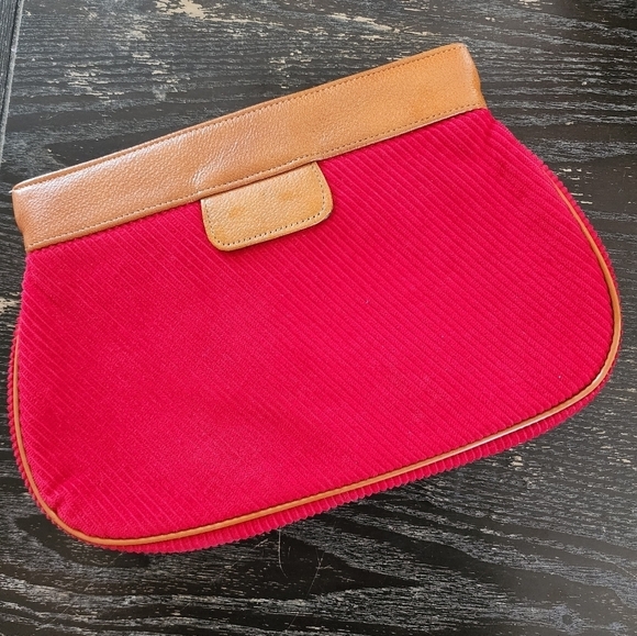 Diane Von Furstenberg Vintage Corduroy Clutch - Picture 7 of 7